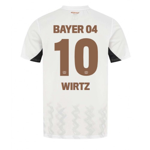 Fotballdrakt Herre Bayer Leverkusen Florian Wirtz #10 Bortedrakt 2024-25 Kortermet